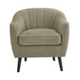 thumbnail image 5 of Weston Home Rhyl Mid-Century Modern Channel-Tufted Accent ChairTaupe, 5 of 8