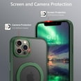 thumbnail image 4 of for iPhone 12 Pro Max Case, Phone Case for iPhone 12 Pro Max with  Invisible Stand [Magsafe Support] [ Protection] Shockproof Phone Case for iPhone 12 Pro Max 6.7"-Green, 4 of 16
