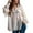 White, variant on Summer Tops for Women Cotton Linen Long Sleeve Thin Collared Cover up Shirts Loose Lightweight Beach Tops