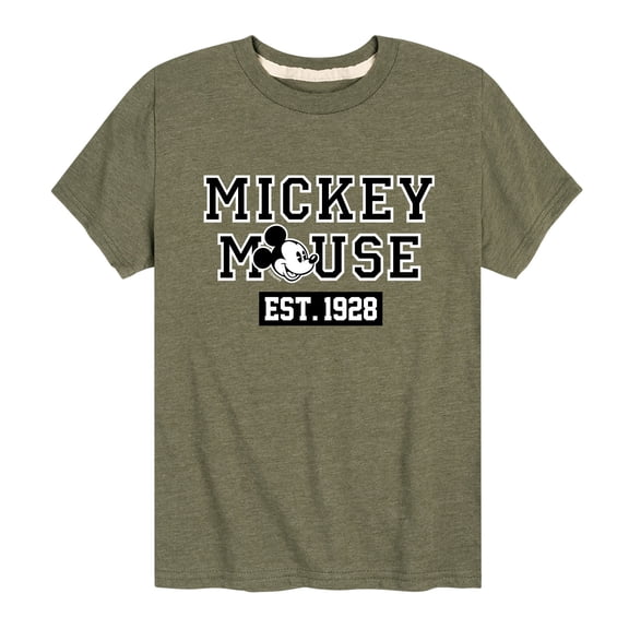 Mickey & Friends - Mickey Mouse Est 1928 - Toddler And Youth Short Sleeve Graphic T-Shirt