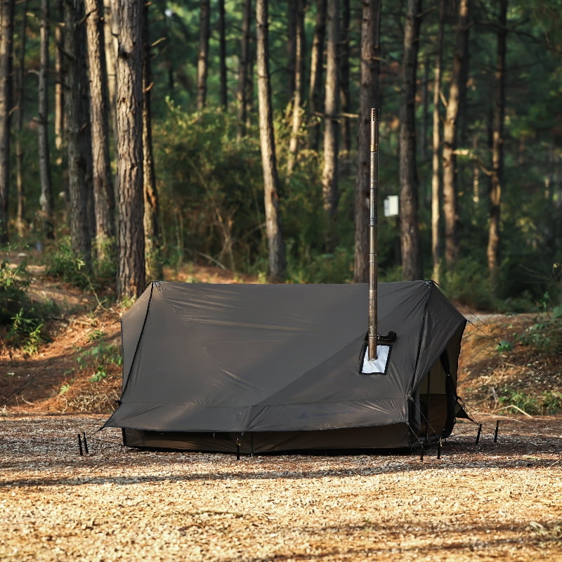 Cabin Hot Tent with Stove Jack Camping Tent Winter Tent 4 Season Tent 1-2 Person for Backpacking Camping Hiking Hunting Fishing Waterproof Windproof Lightweight 82 * 59 * 47