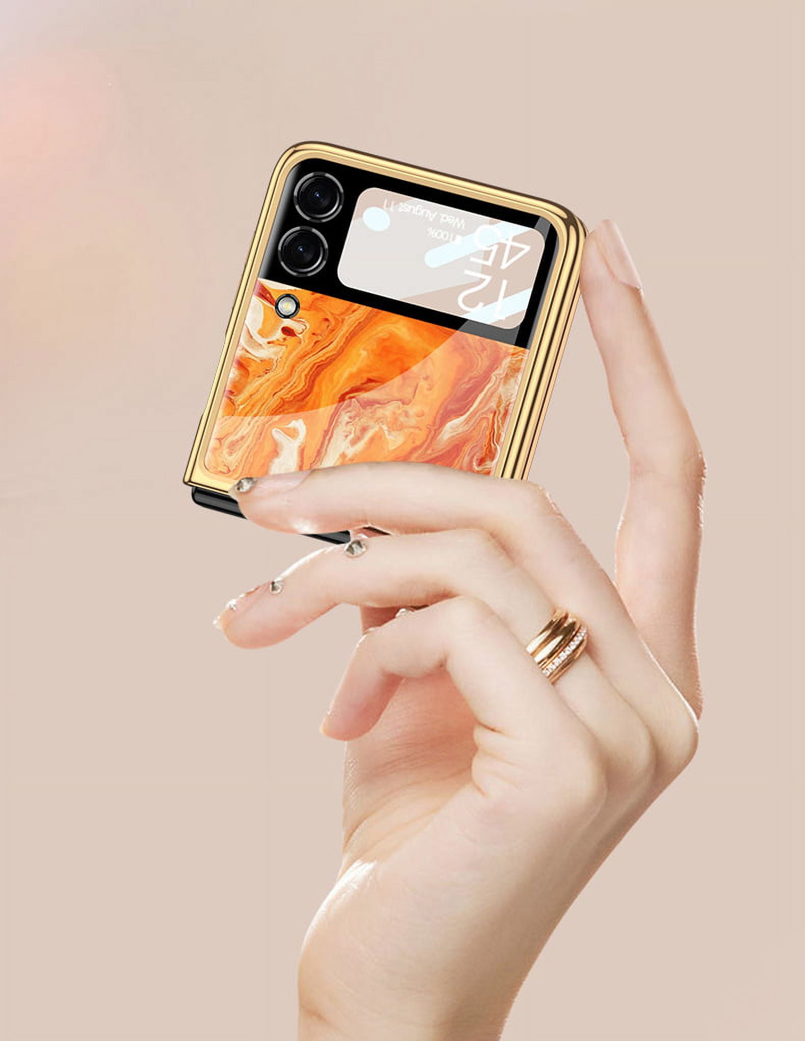 Galaxy Z Flip 3 Case, Heavy Duty Protective Phone Case Lightweight Anti-Drop Wear-Resistant Strong Impact Resistance Case for Samsung Galaxy Z Flip 3,B