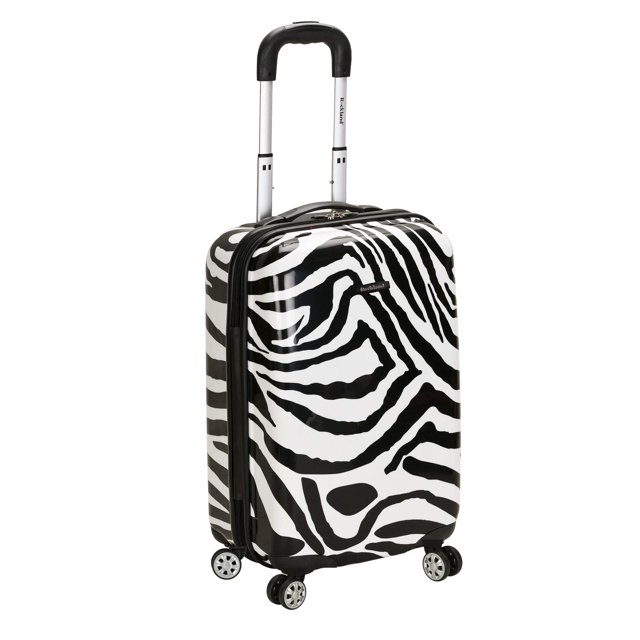 Maleta de Mano Rockland F191-ZEBRA Rigida Policarbonato 20 Pulgadas 8 Ruedas 360