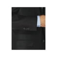 thumbnail image 3 of LN LUCIANO NATAZZI Mens Two Button Notch Lapel Blazer Modern Fit Suit Jacket Black, 3 of 5