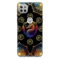 thumbnail image 1 of MUNDAZE Motorola One 5G Ace Shockproof Clear Hybrid Protective Phone Case Mandala Geometry Abstract Dragon Pattern Cover, 1 of 6