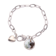 thumbnail image 1 of Animal gris gato delgado fotografía Pulsera de cadena de corazón joyería encanto moda, 1 of 3