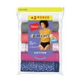 thumbnail image 4 of Hanes Women's Cotton Hi-Cut Panties 8-Pack (6 +2 Free Bonus Pack), 4 of 5
