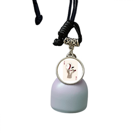 playing cards j pattern wind chimes bell car pendant