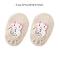 thumbnail image 4 of Linyer Baby Floor Socks With Anti-skid Grips Newborn Short Sock Children's Stockings Funny Kindergarten Infant Healthy Care Products Khaki S, 4 of 8