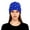 Black, variant on Beanie Hats For Women Rhinestone And Pearl Detailed Winter Knitted Wool Cap Fashion Punk Style Pullover White