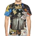 thumbnail image 3 of Jean Michel Basquiat Men's T Shirt Polyester Tee Basic Short Sleeve Crewneck Shirt Tops, 3 of 5