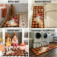 thumbnail image 4 of Fall Kitchen Rugs Set of 2,Buffalo Plaid Pumpkin Truck Thanksgiving Floor Mats and Rugs Non Skid Washable for Kitchen Home Decor,Fall Farmhouse Decorations and Accessories (17"x47"+17"x30"), 4 of 6