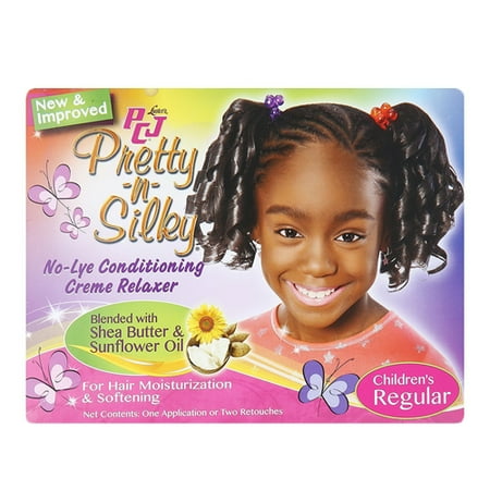 Lustre Creme - Lusters PCJ Pretty-N-Silky No-Lye Childrens Conditioning Creme Hair Relaxer Kit, Regular, 1 Ea