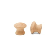 End Grain Wood Knobs 3/4-inch, Pack of 25 Unfinished Small Wooden Knobs for Cabinets, Dressers, Drawer Pull Knobs, Furniture Replacement Knobs, and Crafts, by Woodpeckers