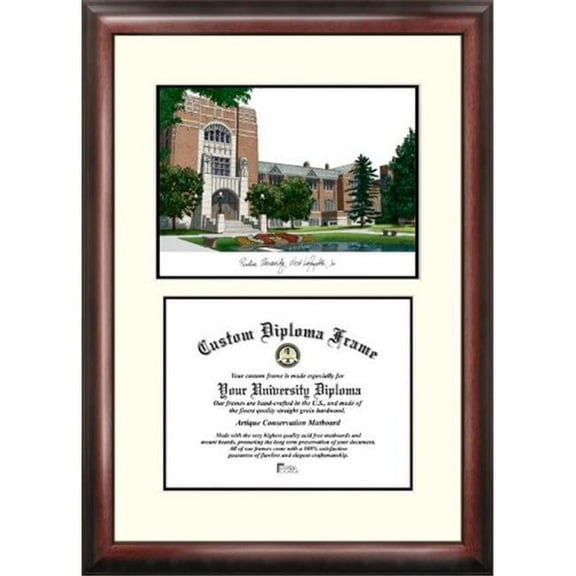 Campusimages IN988LV Purdue University Legacy Scholar Diploma Frame