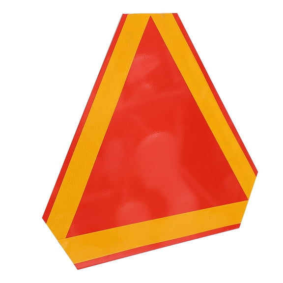 SOPOTUTU  Eye-Catching Orange Reflective Safety Sign for Cars