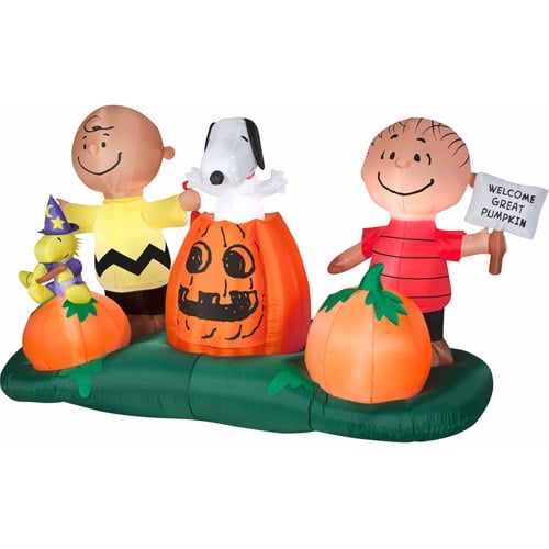 5' Animated Airblown Pumpkin Patch Peanu 5' Animated Airblown Pumpkin Patch Peanu