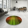 thumbnail image 3 of Ahgly Company Indoor Rectangle Patterned Dark Yellow Green Area Rugs, 5' x 7', 3 of 6