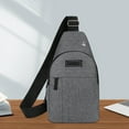 thumbnail image 6 of SLYNSHome Chest Bag for Men Lightweight Durable Crossbody Shoulder Bag Large Capacity Travel Daily Use Fashion Casual - Gray, 6 of 7