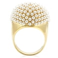 thumbnail image 4 of Gold Brass Ring with Synthetic in Citrine Yellow for Women Style 1W058, 4 of 5