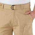 thumbnail image 3 of Wearfirst Men's Free-Band Comfort Flex Waistband Stretch Canvas Cargo Shorts 34 Khaki, 3 of 5