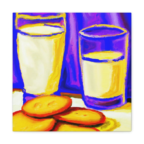 Milk and Cookie Fauvism - Canvas