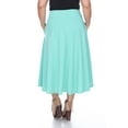 thumbnail image 4 of White Mark Jupe Midi Évasée Tasmin pour Femmes, 4 of 6