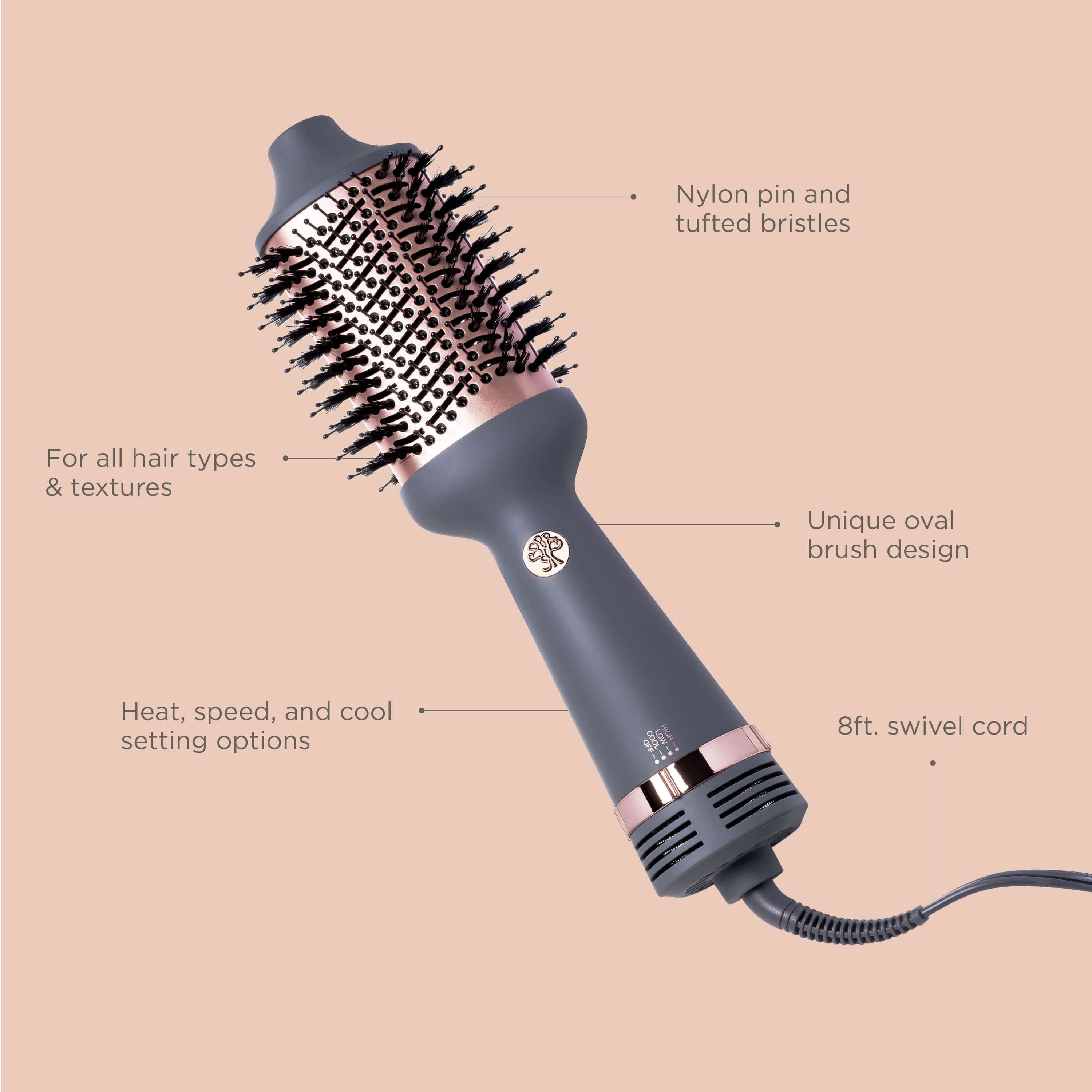 Hairitage Ceramic Volumizing Blow Dryer Brush photo 5
