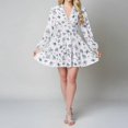 thumbnail image 1 of Women V-neck lace cropped dress, 1 of 5