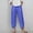 Purple, variant on Women's High Waist Lace Insert Hem Detail Straight Leg Linen Pants, Breathable Comfort Trousers for Casual Outings & Summer Wear Gray XXL
