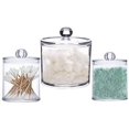 thumbnail image 3 of 2Pcs Clear Acrylic Cotton Swab Holder with Lid Plastic Makeup Cotton Pad Container Organizer Apothecary Jars Bathroom Container for Cotton Ball Cotton Rounds, 3 of 7