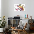thumbnail image 4 of Hello Kitty: 19 Kawaii Burger - Retro Rainbow Canvas Wall Poster, 22.375" x 34", 4 of 4