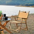 thumbnail image 3 of Portable Foldable Wood Chair Ultralight Leisure Chair Nap Beach Chair, 3 of 8