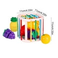 thumbnail image 2 of Elainilye Rainbow Elastic Shape Sorter Toy for Babies Fine Motor Skills Activity with Colorful Stretchy Strings Sensory Learning Play for Toddlers Educational Infant Toy, 2 of 7