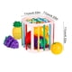 thumbnail image 3 of Juguete clasificador de formas de arcoíris para bebés | Actividad de motricidad fina con cuerdas elásticas de colores | Juego de aprendizaje sensorial | Incluye 6 juguetes de frutas | Juguete, 3 of 5