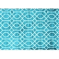 thumbnail image 1 of Ahgly Company Indoor Rectangle Trellis Light Blue Modern Area Rugs, 2' x 4', 1 of 4