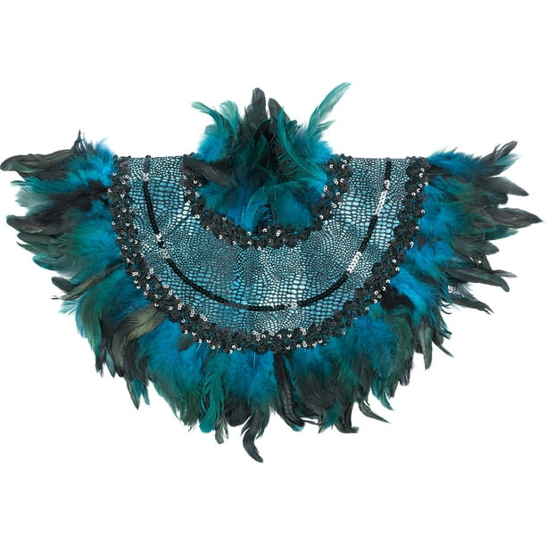 Peacock Feather Collar Halloween Costume Accessories, One Size, by Amscan