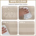 thumbnail image 4 of Clear PVC Tablecloth ;x; Oil-Proof Transparent Vinyl Table Cloth Rectangle Table Wipe Clean for Easy Maintenance Table Cover for Dining Picnic Camping Outdoor, 4 of 7