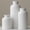 Large Matte Glaze White, variant on Modern Ceramic Vase Set, Ribbed Matte Design, 3-Piece Decorative Vases for Home, Living Room, Office