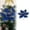 Blue, variant on XJGHHSY 1 Pcs Christmas Glitter Fabric Poinsettia 13 inch Artificial Xmas Flower Large Head Christmas Tree ornaments Faux Xmas Flower with Stems for Wedding Party,Blue