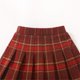 thumbnail image 4 of Odeerbi Falda Plisada de Lana de Niñas Falda de Uniforme Escolar A Rayas Con Pantalones Cortos Incorporados, 4 of 5