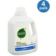 Seventh Generation Free & Clear Natural 2X Concentrated Liquid Laundry Detergent, 100 fl oz, (Pack of 4)