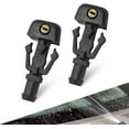 thumbnail image 1 of HAHDAXIA Pack-2 Car Front Windshield Washer Nozzles, Car Clear Vision Wiper Washer Nozzle Replacement Parts Kit, Fits for Ford F150 (Black), DWPSQ1102BL-2PC, 1 of 6