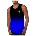thumbnail image 1 of Men's Athletic Tops Workout Sleeveless Gradient Shirts Fitness Training Beach Outdoor Exercise Performance Activewear, 1 of 3