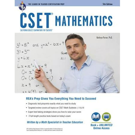 Cset Mathematics Book + Online (Best Cset Math Study Guide)