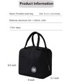 thumbnail image 3 of Bolsas de almuerzo pequeñas de 5,5 l para mujeres, portátiles, reutilizables, se pueden usar como bolsas de almuerzo (S, oso gris), 3 of 4
