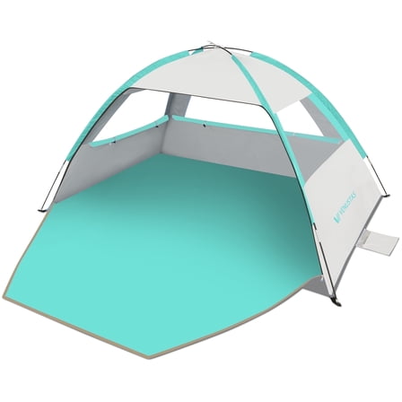 Venustas UPF 50+ Beach Tent, Easy Setup Sun Shelter for 3/4/6/8 People, Windproof Outdoor Canopy Shade with Portable Carry Bag