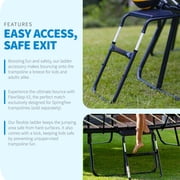 Springfree FlexrStep V2 Trampoline Ladder with Safety Lock, Silver/Black