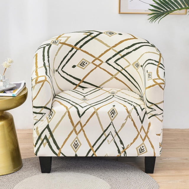 elásticas para sillón, de asiento antideslizantes, funda protectora lavable, funda de sofá extraíble para dormitorio de hotel, comedor, Beige Baoblaze Cubierta de sillas sin brazos
