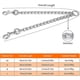 thumbnail image 4 of Veeki Heavy Duty 2 Way Dog Lead Metal Chain Double Pet Clip Leash Coupler(l 4.0mm70cm Double Leash, Silver), 4 of 4